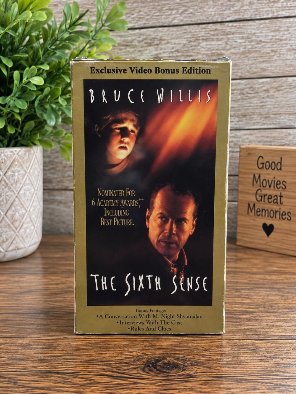 The Sixth Sense VHS (1999) – Bruce Willis | Horror/Mystery Classic